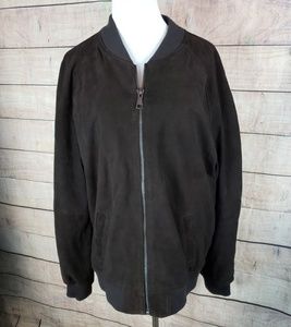 Barney's Originals Micro Suede Leather Jacket